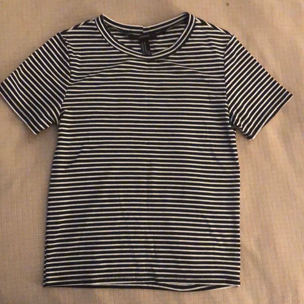 Black and white striped shirt